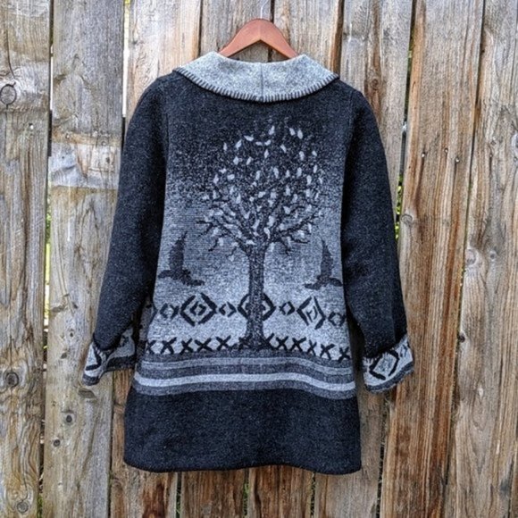 VINTAGE - Wool Blend Oversized Shaket - Picture 11 of 11